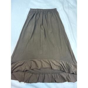 Women’s Oh My Gauze! Size 2 Brown High Low Skirt.
